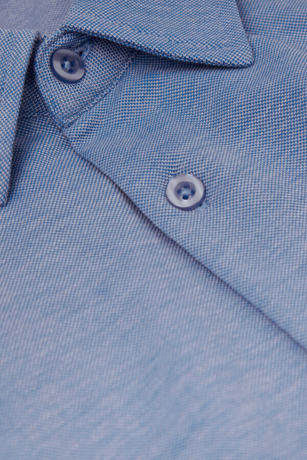 Baumwoll-Piqué-Hemd Baumwoll-Piqué-Hemd