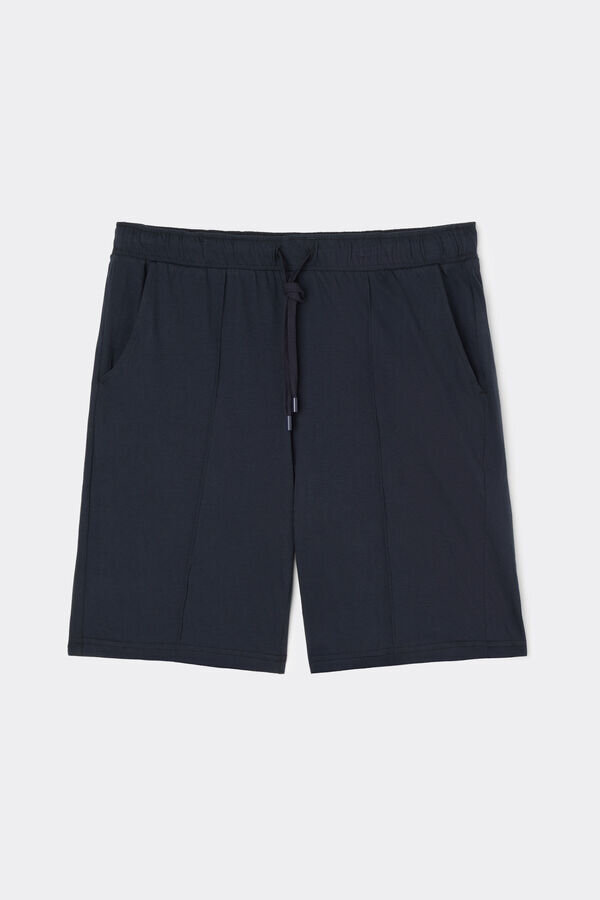 Baumwollshorts mit Rippdetail Baumwollshorts mit Rippdetail