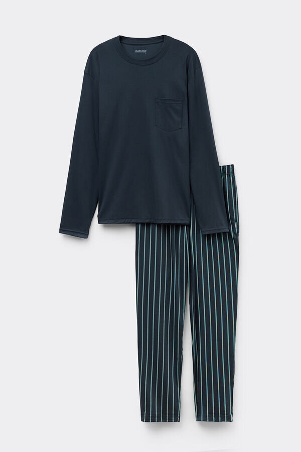 Bedruckter Pyjama aus hochwertiger merzerisierter Baumwolle Bedruckter Pyjama aus hochwertiger merzerisierter Baumwolle