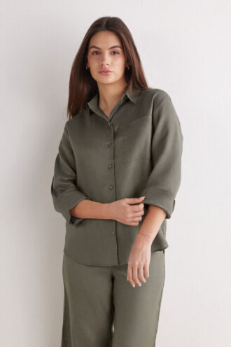 Das Pure Linen Shirt aus Leinenstoff