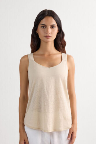 Das Pure Linen Tank Top aus Leinen