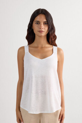 Das Pure Linen Tank Top aus Leinen