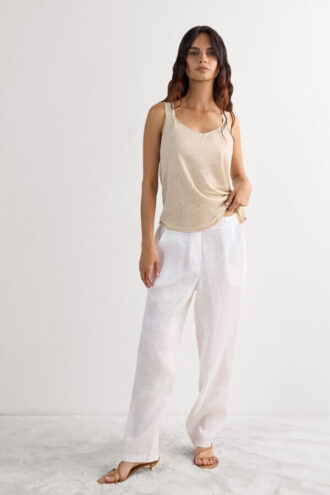 Das Pure Linen Tank Top aus Leinen