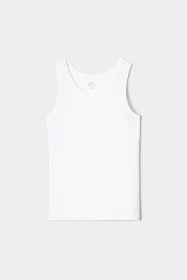 Extrafeines Tanktop aus hochwertiger Baumwolle mit Rundhalsausschnitt Extrafeines Tanktop aus hochwertiger Baumwolle mit Rundhalsausschnitt