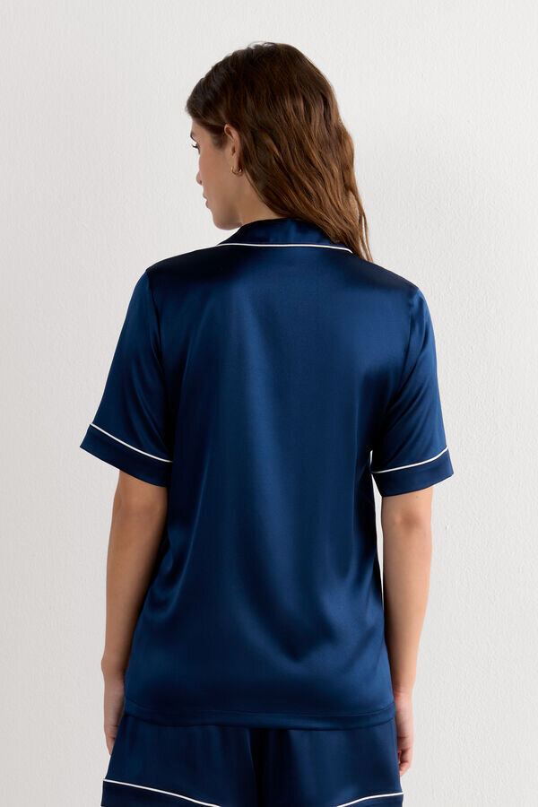 Herrenhemd mit kurzen Ärmeln aus Seide Herrenhemd mit kurzen Ärmeln aus Seide