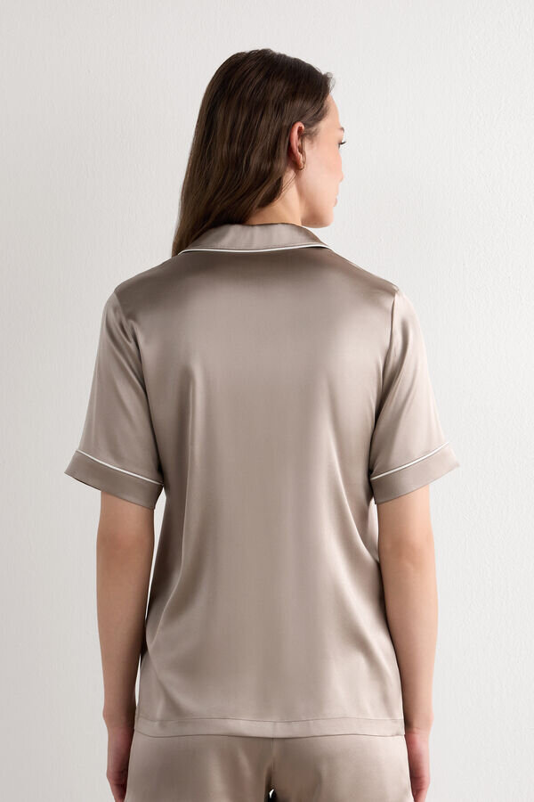 Herrenhemd mit kurzen Ärmeln aus Seide Herrenhemd mit kurzen Ärmeln aus Seide