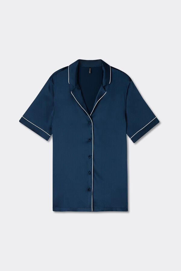 Herrenhemd mit kurzen Ärmeln aus Seide Herrenhemd mit kurzen Ärmeln aus Seide