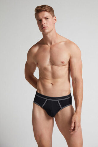 Hochwertige Baumwollslips mit Logo