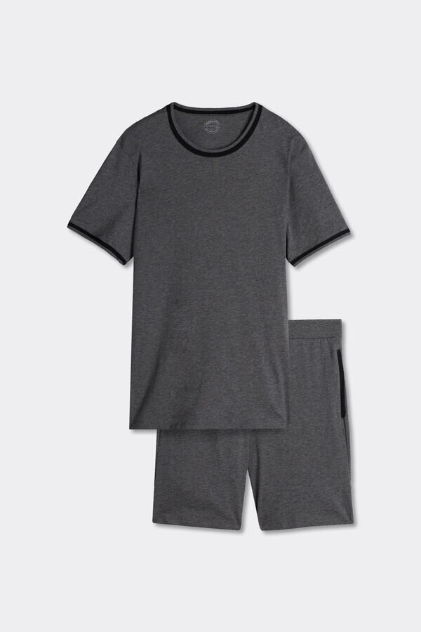 Hochwertiger Baumwoll-Kurzpyjama Hochwertiger Baumwoll-Kurzpyjama