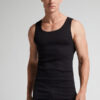 Hochwertiges Baumwoll-Tanktop mit Rippstrick Hochwertiges Baumwoll-Tanktop mit Rippstrick