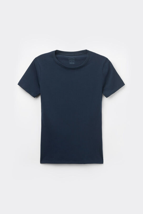 Kurzarm-Oberteil aus hochwertiger Stretch-Baumwolle Kurzarm-Oberteil aus hochwertiger Stretch-Baumwolle