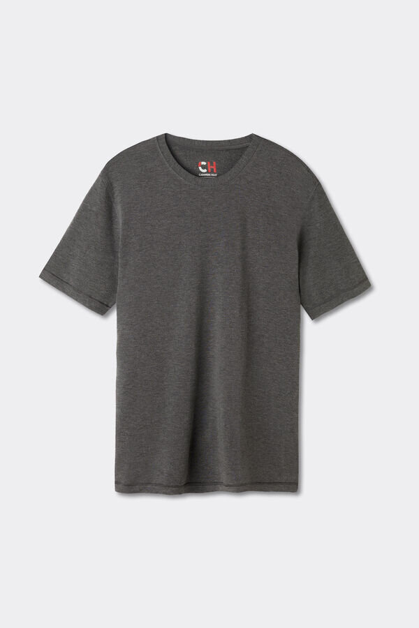 Kurzärmeliges Oberteil aus Modal-Kaschmir Kurzärmeliges Oberteil aus Modal-Kaschmir