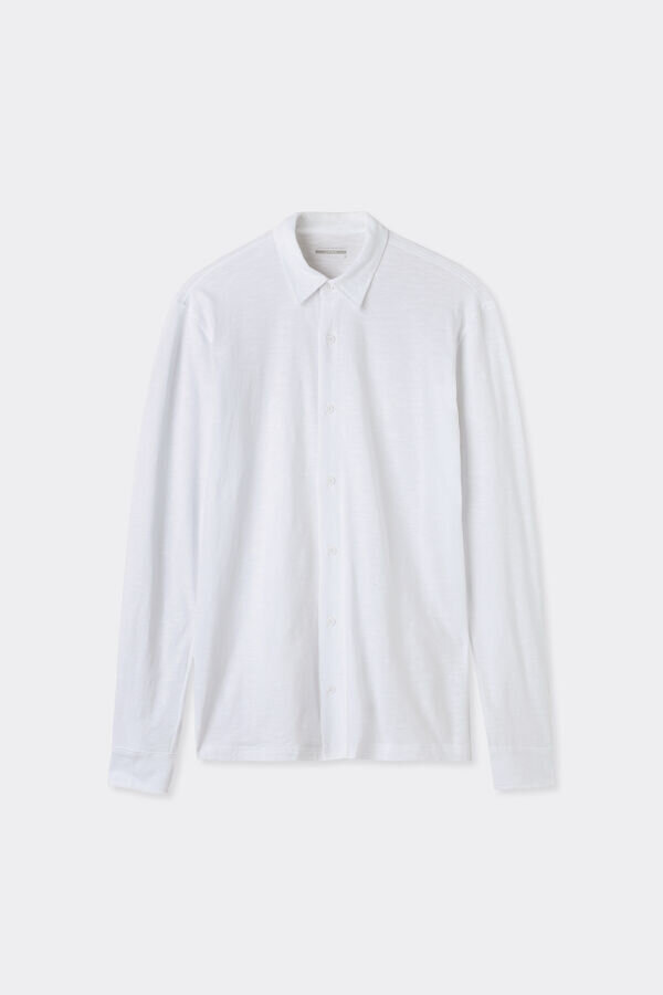 Langarmhemd aus Slub-Baumwolle Langarmhemd aus Slub-Baumwolle