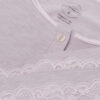 Lange Pyjamas mit Spitzenbesatz und Knöpfen aus Modal