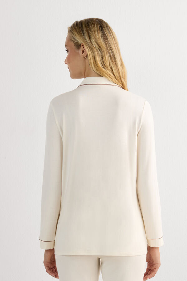 Langärmeliges Pyjama-Oberteil aus Micromodal Langärmeliges Pyjama-Oberteil aus Micromodal