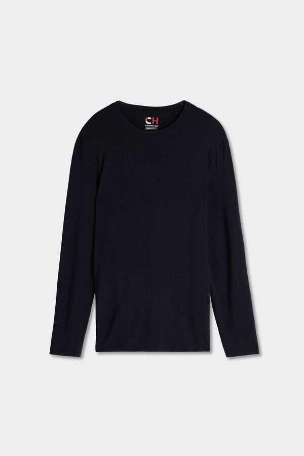 Langärmliges Oberteil aus Modal-Kaschmir Langärmliges Oberteil aus Modal-Kaschmir