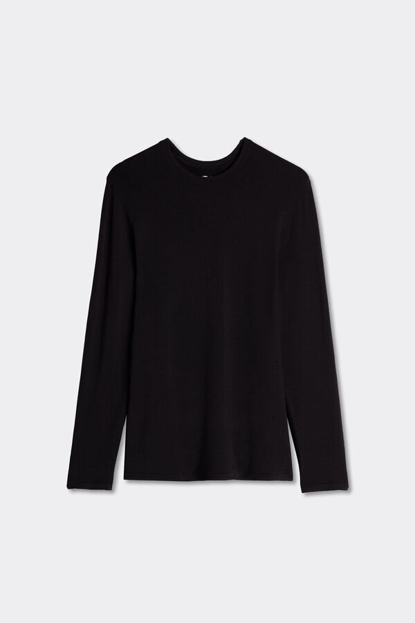 Langärmliges Oberteil aus Modal-Kaschmir Langärmliges Oberteil aus Modal-Kaschmir
