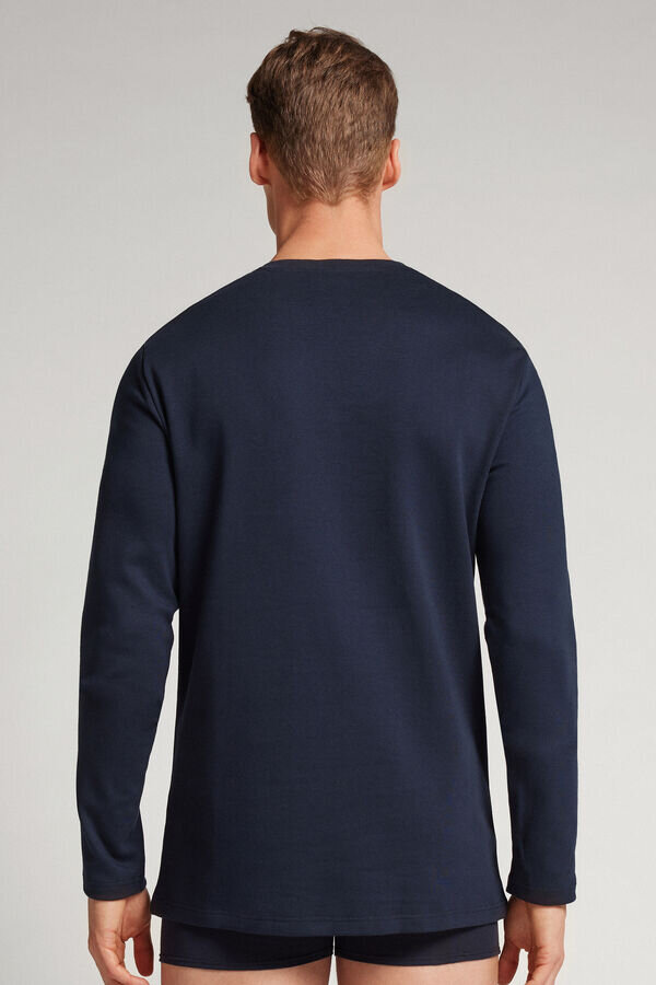 Langärmliges Oberteil aus warmer Baumwolle Langärmliges Oberteil aus warmer Baumwolle