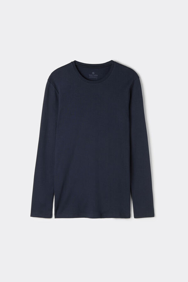 Langärmliges Oberteil aus warmer Baumwolle Langärmliges Oberteil aus warmer Baumwolle