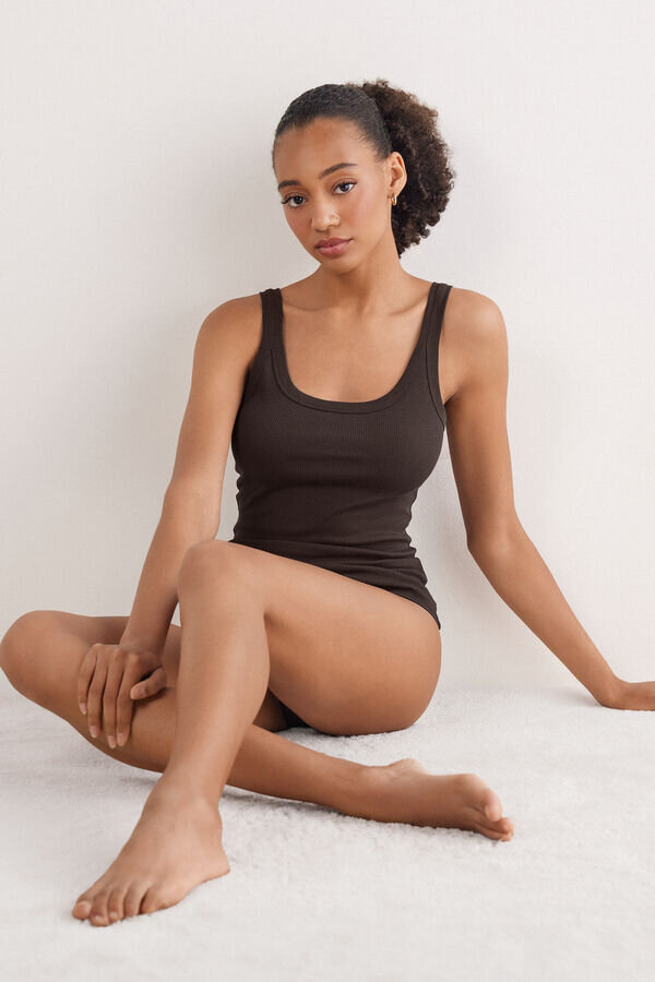 Racerback-Tanktop aus hochwertiger Baumwolle Racerback-Tanktop aus hochwertiger Baumwolle