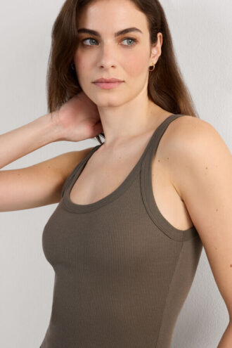 Racerback-Tanktop aus hochwertiger Baumwolle