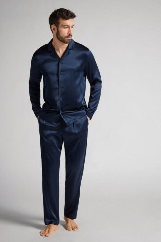 Seidenpyjama in voller Länge Seidenpyjama in voller Länge