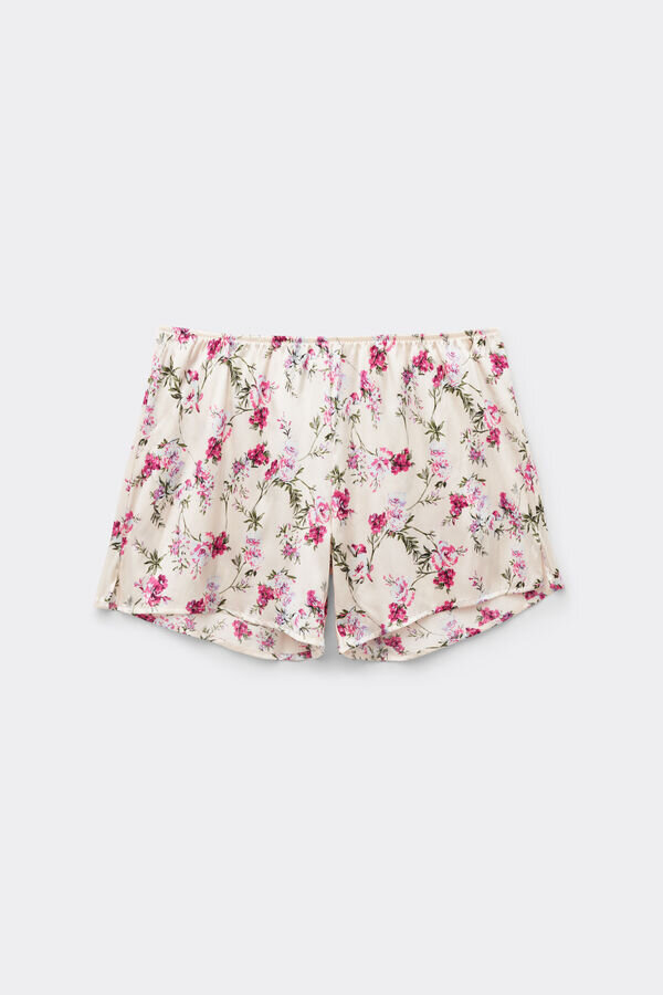 Seidenshorts mit Pretty Flowers-Print Seidenshorts mit Pretty Flowers-Print