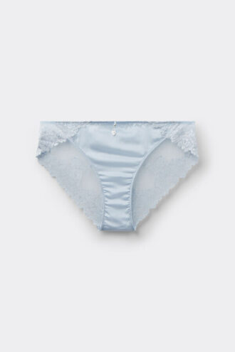 Seidige Blumen Seide und Spitze Höschen