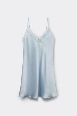 Seidige Blumen Seiden- und Spitzen-Negligé