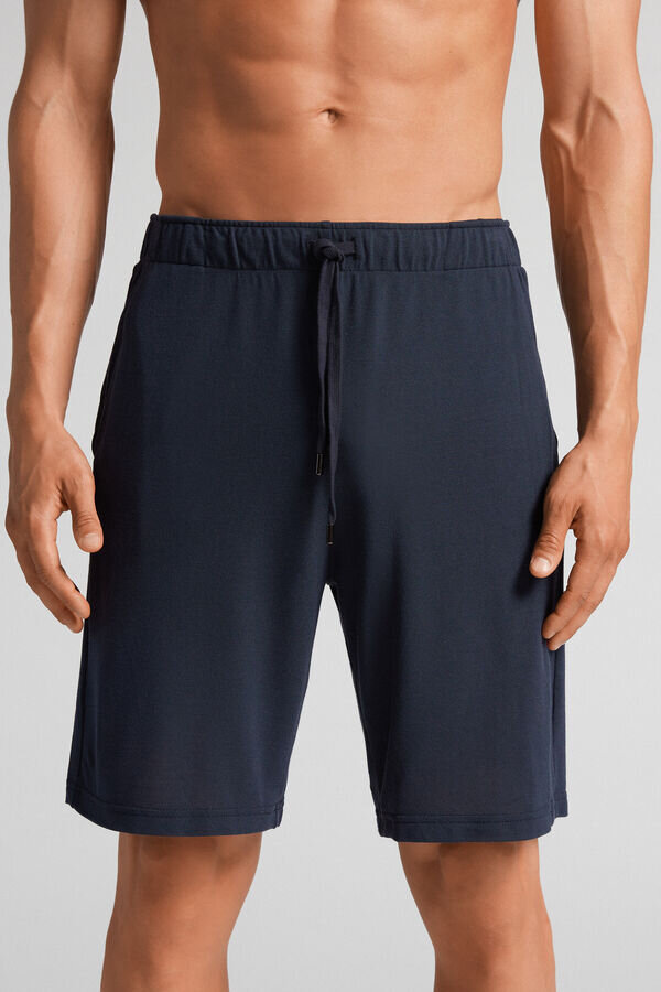 Shorts aus Modal und Seidenpiqué Shorts aus Modal und Seidenpiqué