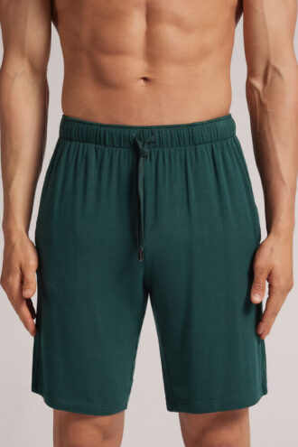 Shorts aus Seide und Modal