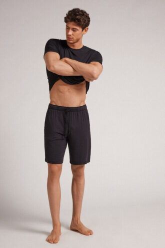 Shorts aus Seide und Modal