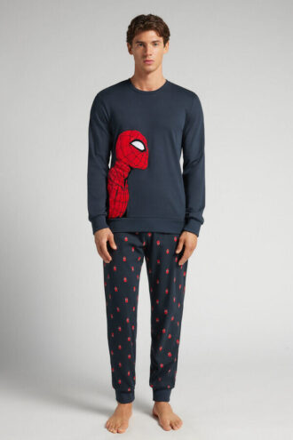 Spider-Man Marvel Baumwollpyjama in voller Länge Spider-Man Marvel Baumwollpyjama in voller Länge