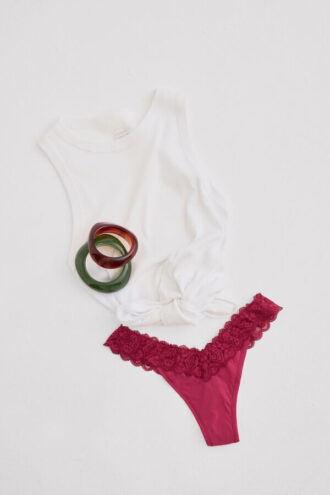 Spitze und Mikrofaser 80S Style Brazilian