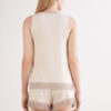 Tank-Top mit Spitzenbesatz Kurzer Pyjama aus Modal