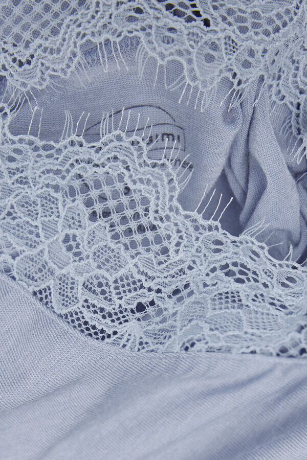 Ultraleichtes Kaschmir-Spitzenhemd mit langen Ärmeln Ultraleichtes Kaschmir-Spitzenhemd mit langen Ärmeln