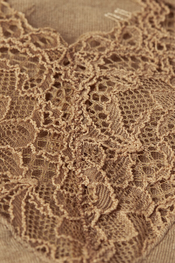 Ultraleichtes Kaschmir-Spitzenhemd mit langen Ärmeln Ultraleichtes Kaschmir-Spitzenhemd mit langen Ärmeln