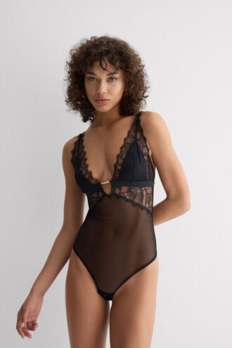 Verspielter Glamour-Lace Bodysuit