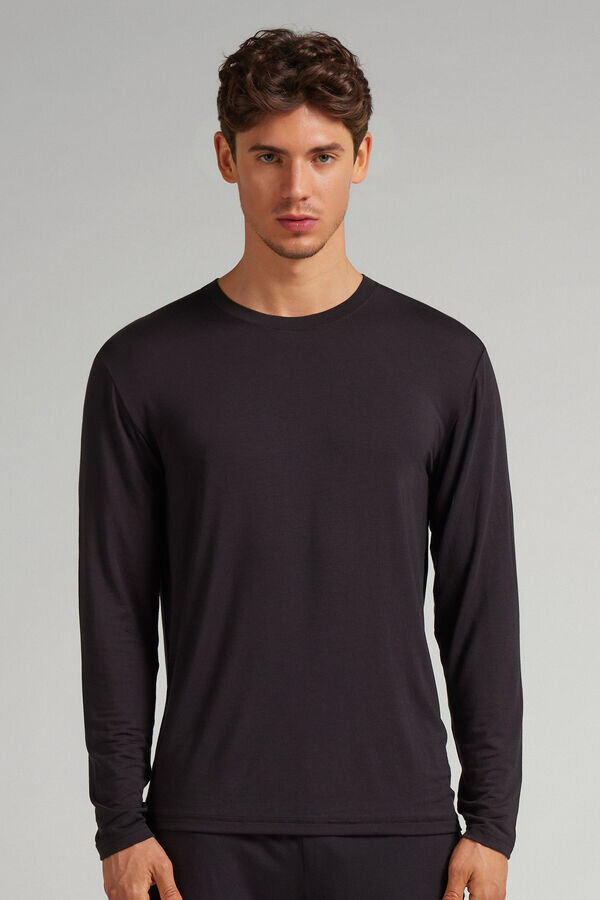 Weiches Seiden-Langarmshirt Weiches Seiden-Langarmshirt