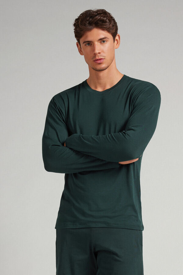 Weiches Seiden-Langarmshirt Weiches Seiden-Langarmshirt