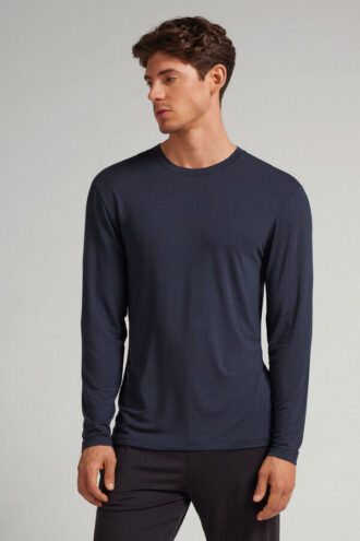 Weiches Seiden-Langarmshirt