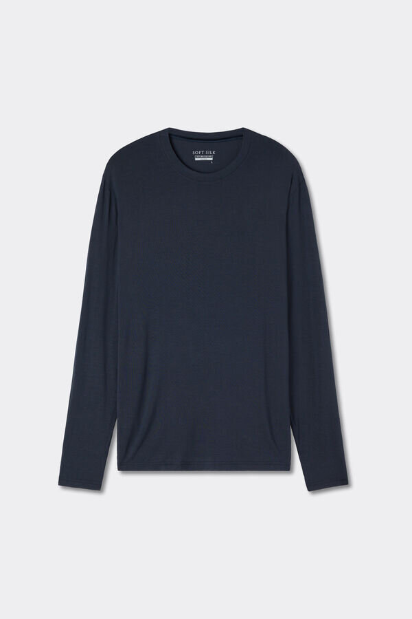 Weiches Seiden-Langarmshirt Weiches Seiden-Langarmshirt